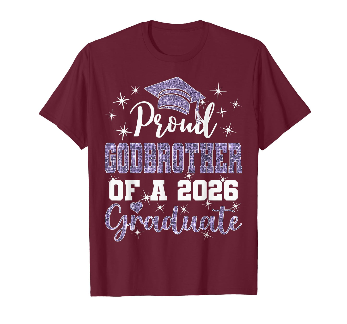 Super Proud Godbrother of 2026 Graduate Graduation Family T-Shirt