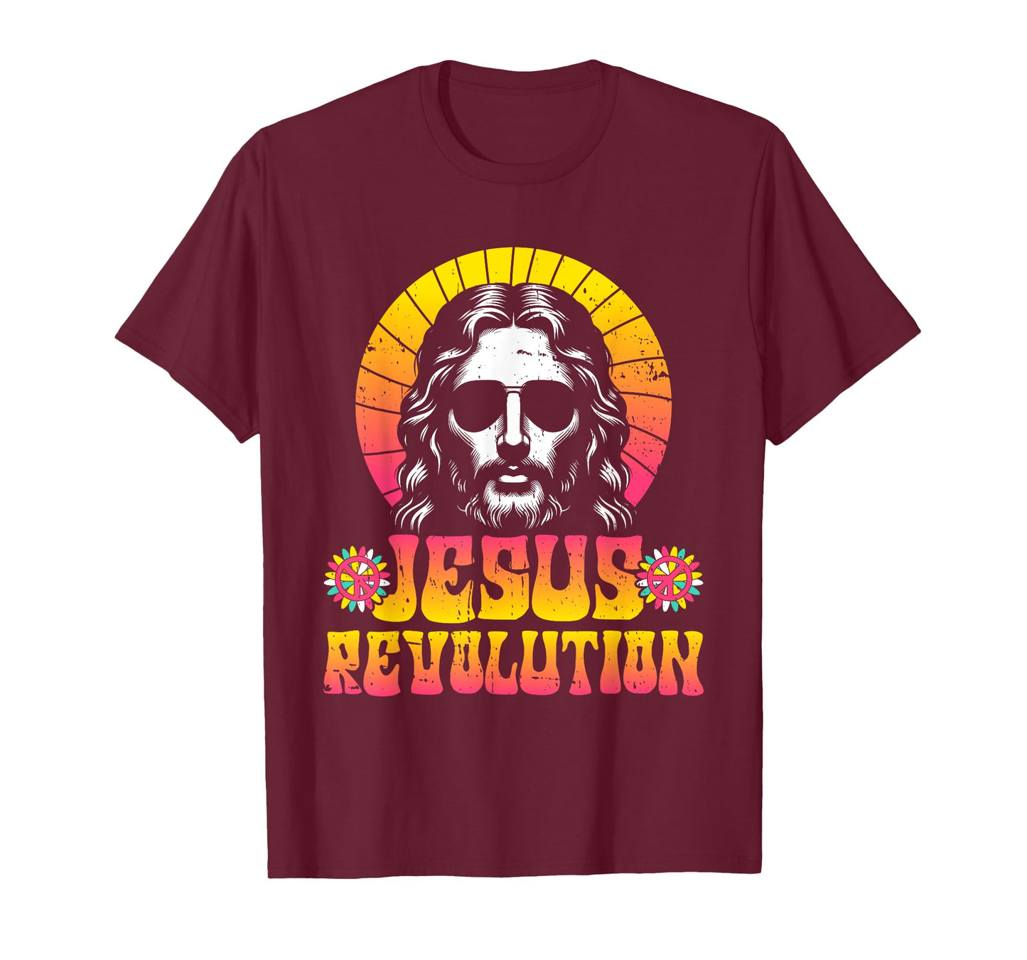 Jesus Revolution Faith Retro Groovy Christian T-Shirt