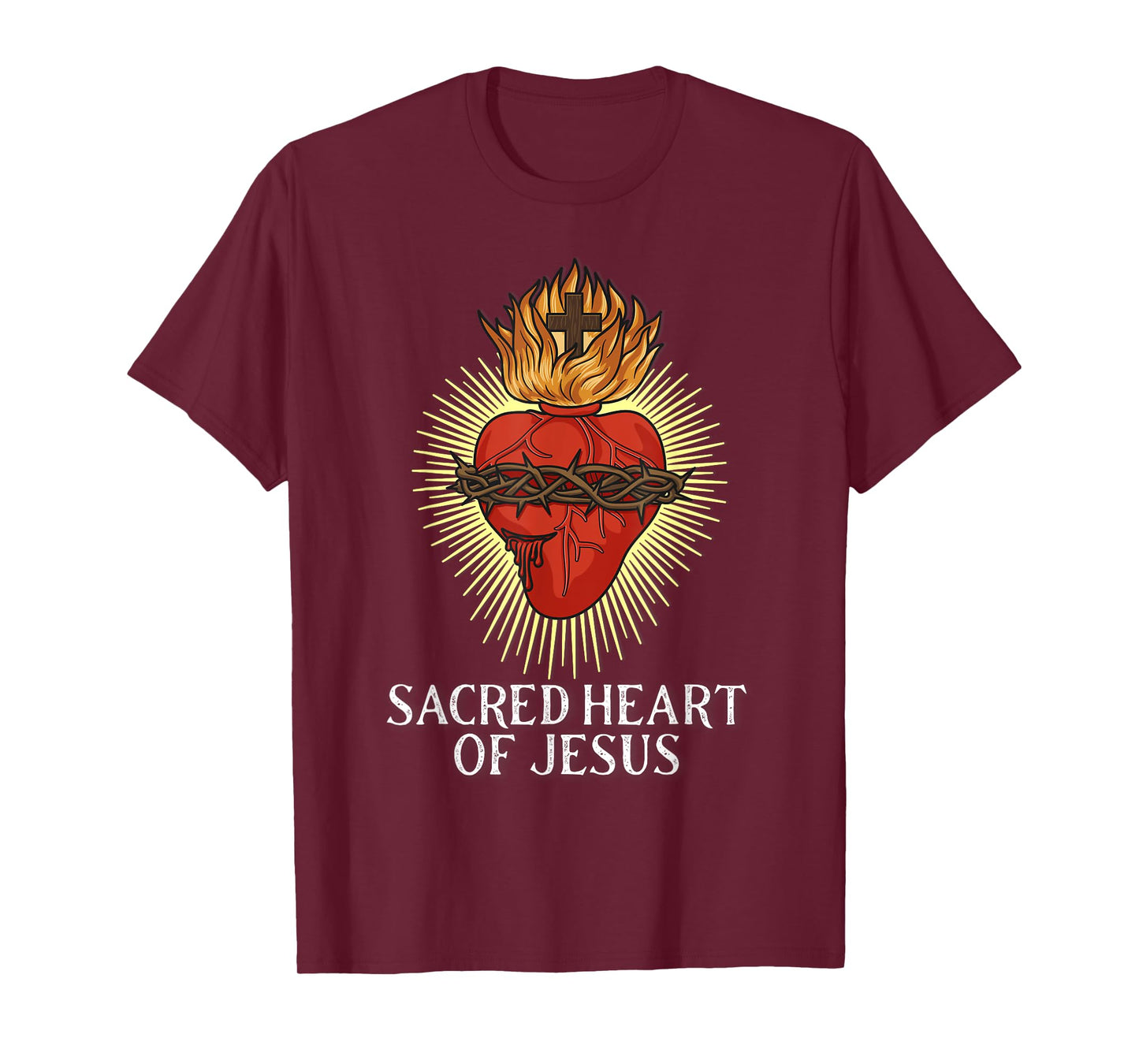 Sacred Heart Of Jesus Traditional Catholic T-Shirt
