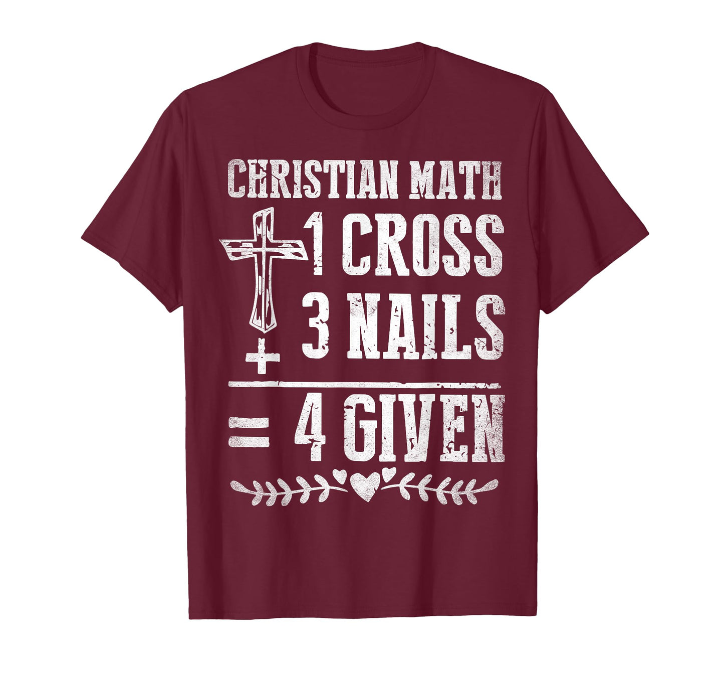 Christian Math God Worshiper Christ Follower Religion Funny T-Shirt