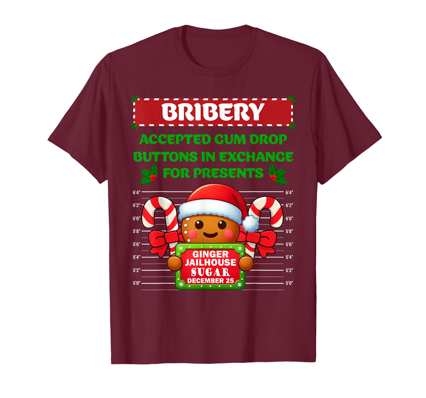 Funny Gingerbread Inmate Christmas Matching Family Group Set T-Shirt