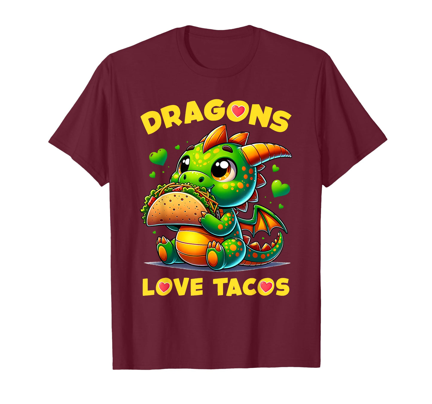 Dragons Love Tacos Cute Cinco De Mayo Mexican Food Kids Boys T-Shirt