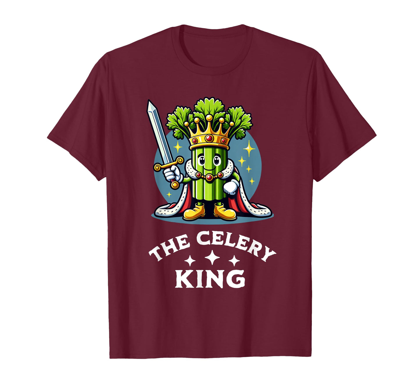 The Celery King Funny Vegan Vegetable Veggie Lover Quote T-Shirt