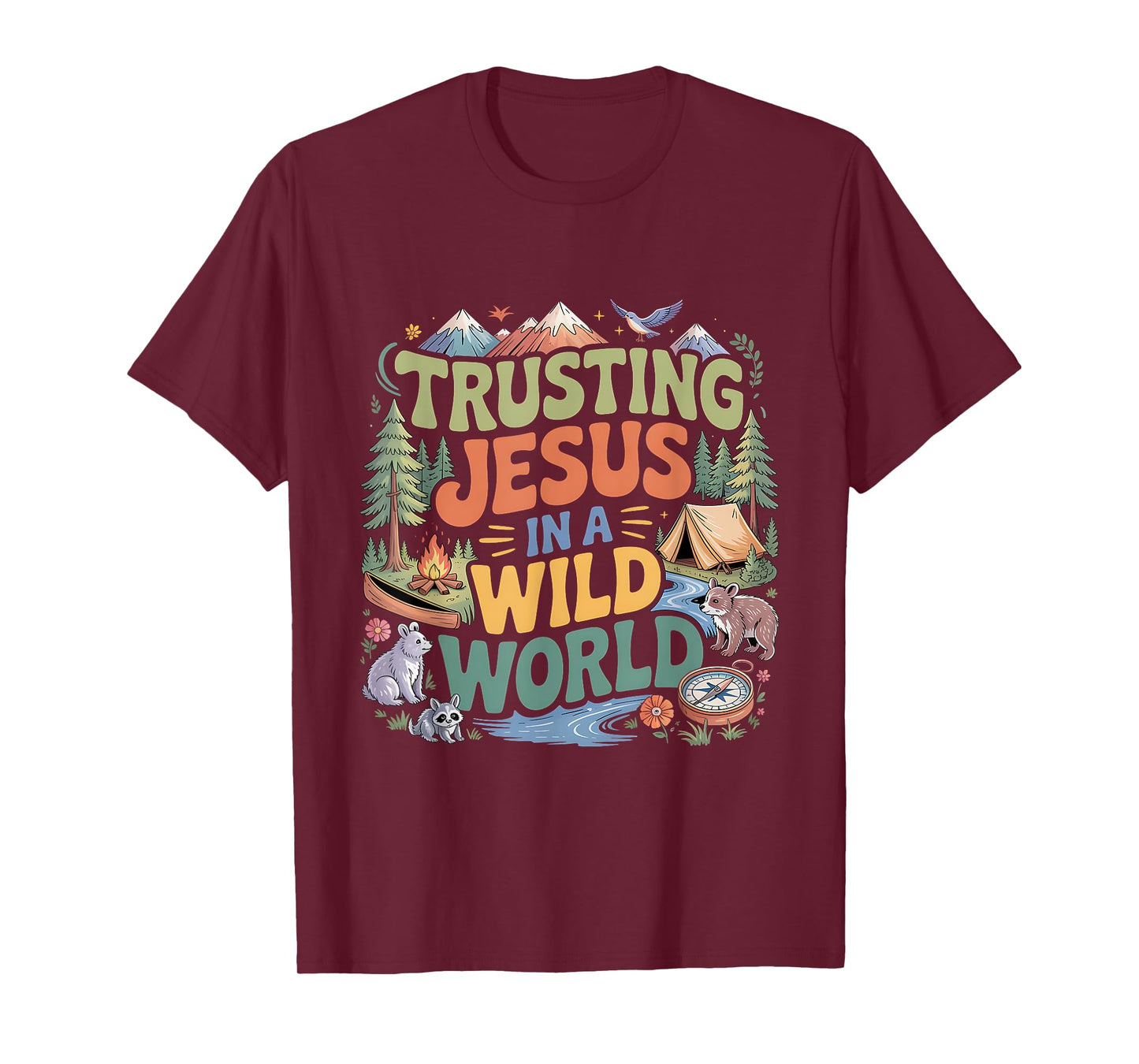 Christian Summer True North Trusting Jesus Camp VBS 2025 T-Shirt