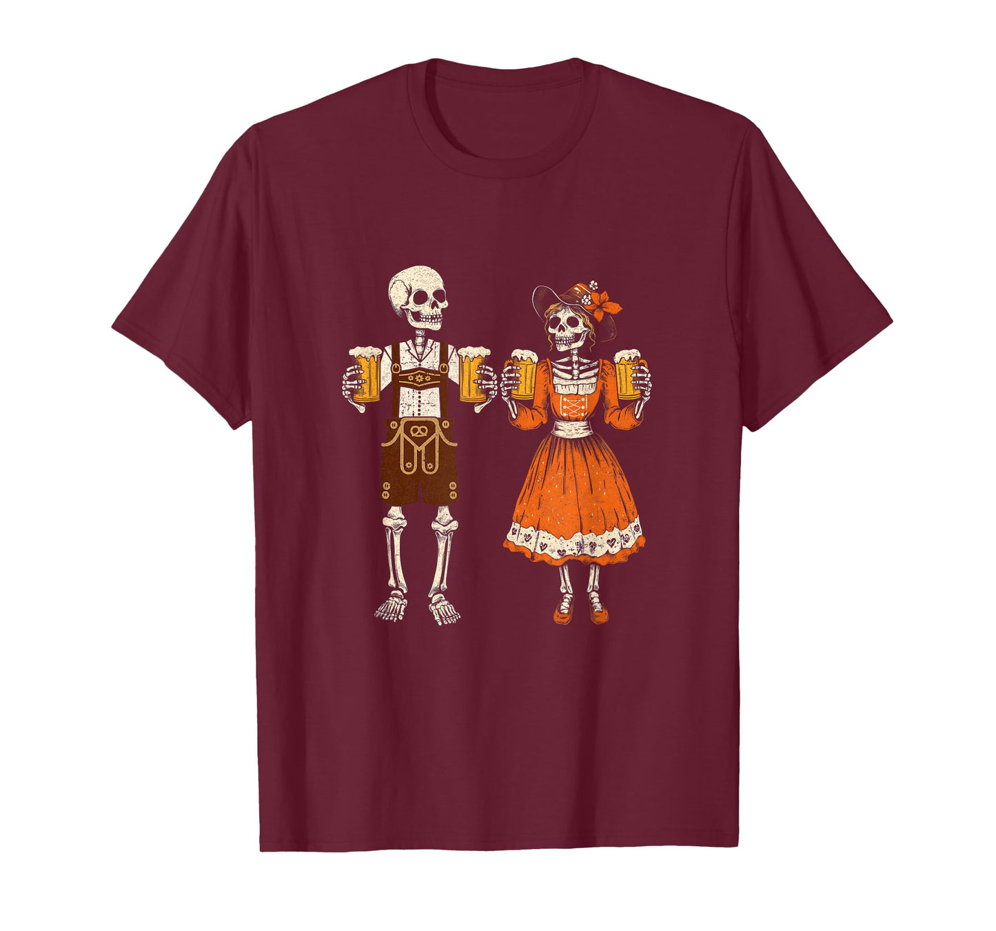 Oktoberfest Beer German Funny Couple Lederhosen Costume T-Shirt