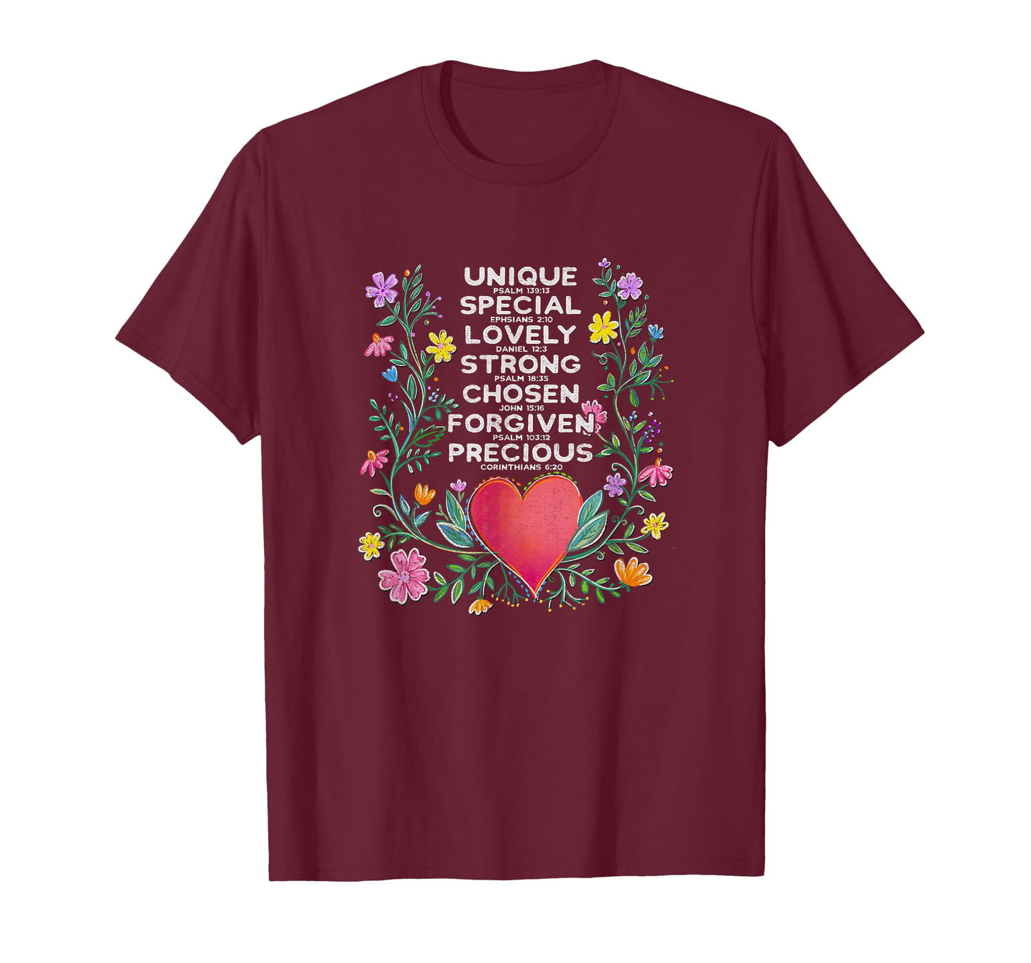 Christian Scripture, Bible Verses, Unique, Special, Strong T-Shirt