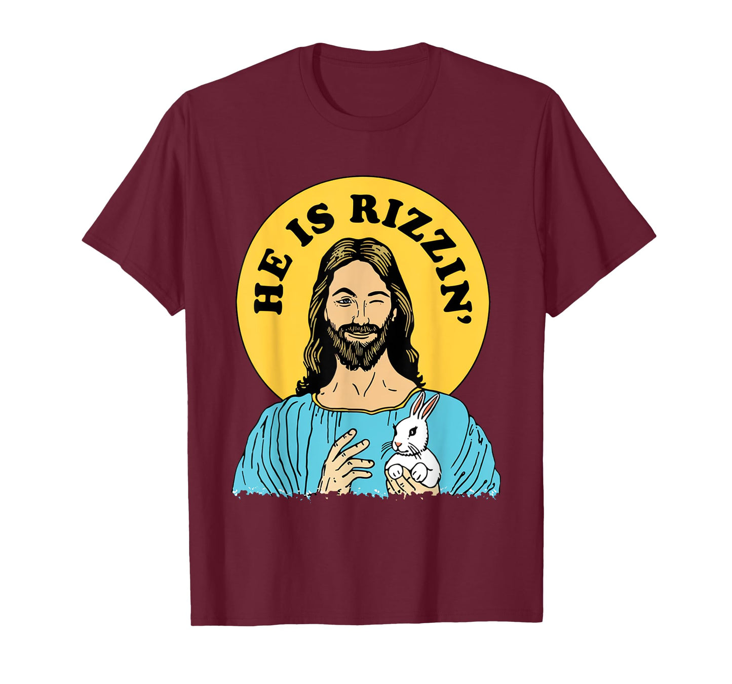 He Is Rizzin Funny Jesus Christian Happy Easter Day T-Shirt