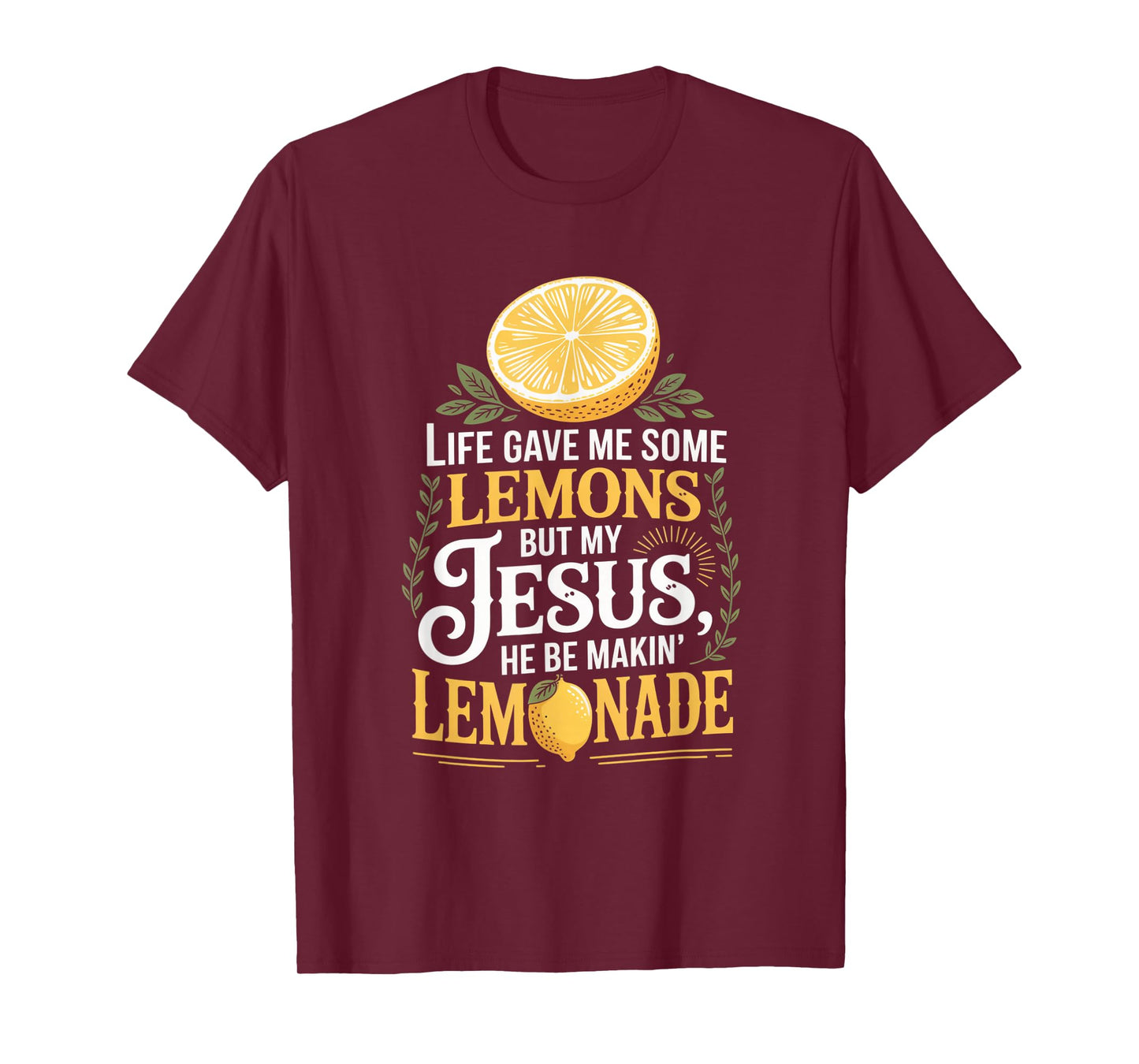 Life Gave Me Lemons Jesus Lemonade Rustic Christian Humor T-Shirt