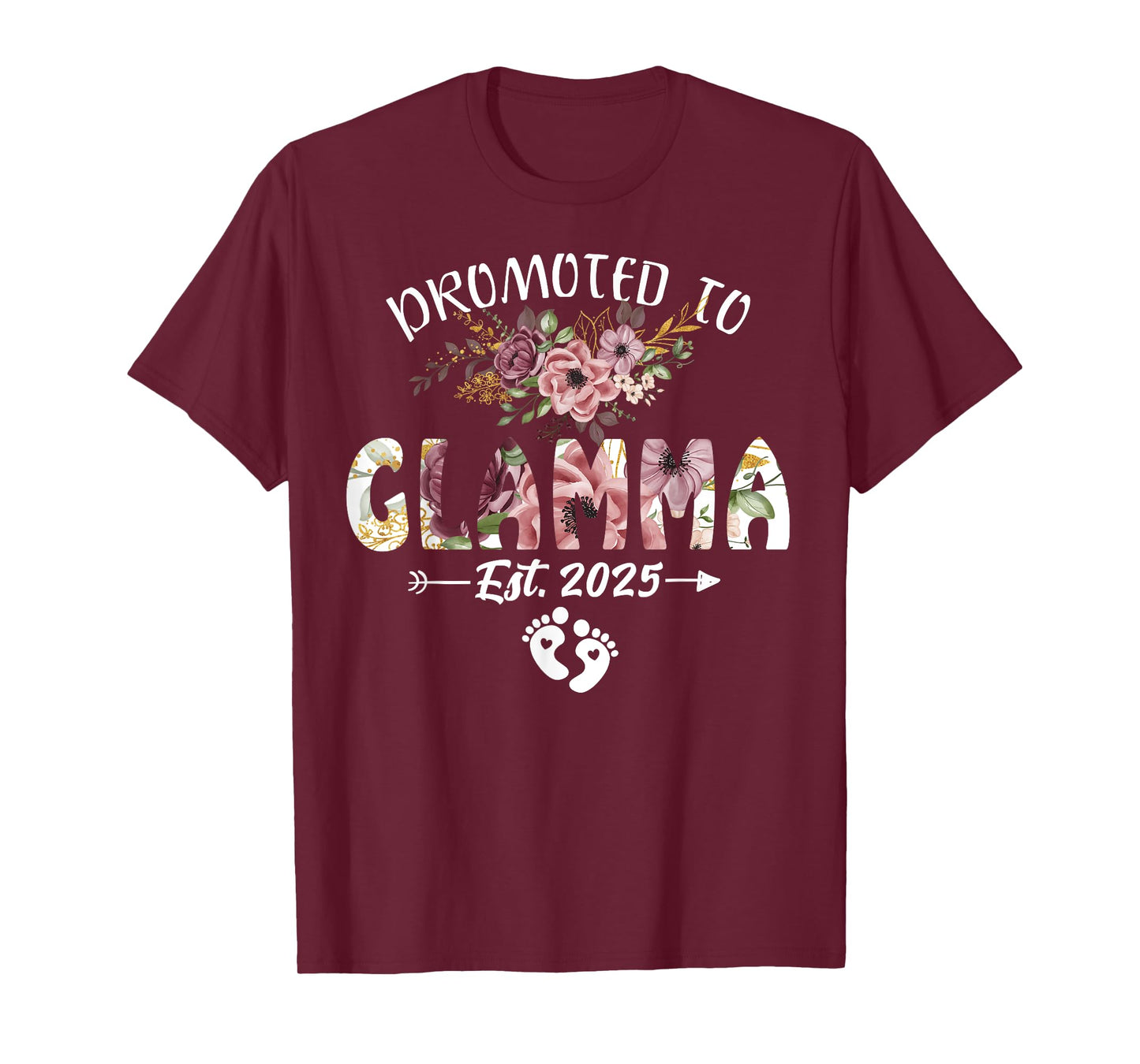 Promoted to Glamma Est 2025 Flower T-Shirt
