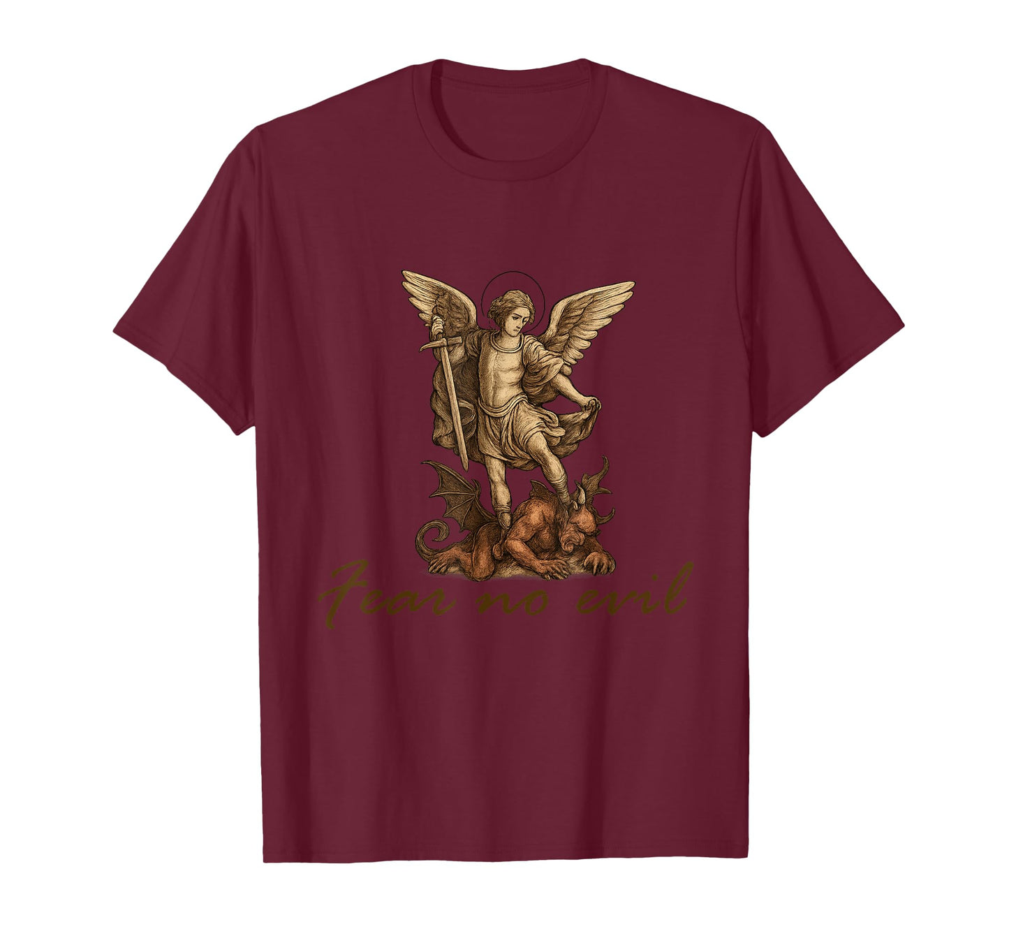 Archangel Michael Fear No Evil T-Shirt
