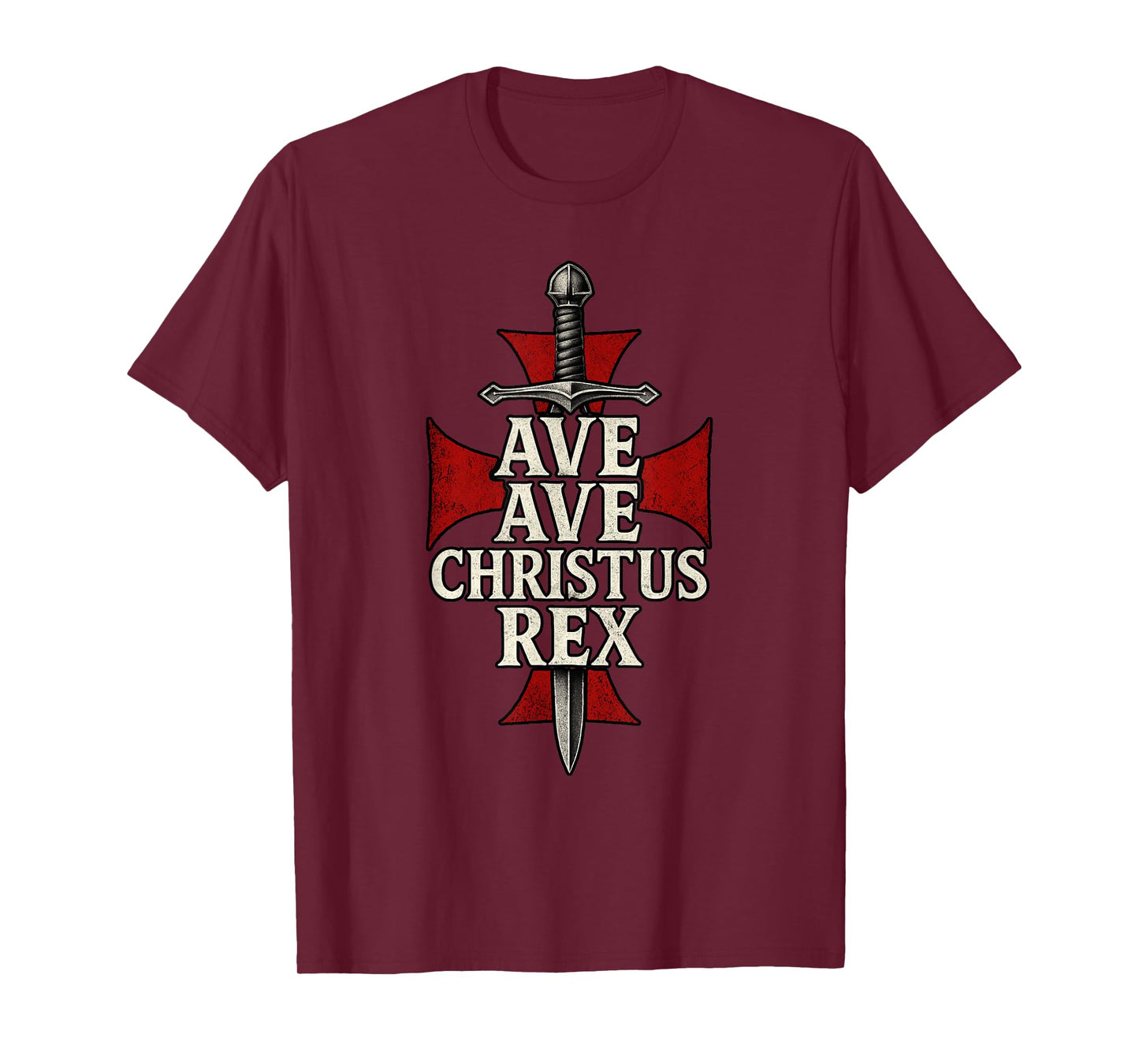 Ave Christus Rex – Powerful Catholic Faith Graphic Apparel T-Shirt