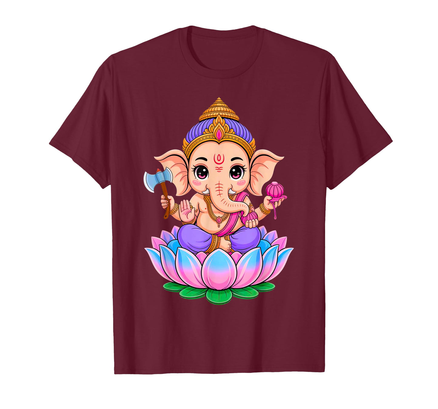 Hindu Ganesha Puja Elephant God India Meditation Yoga Murti T-Shirt