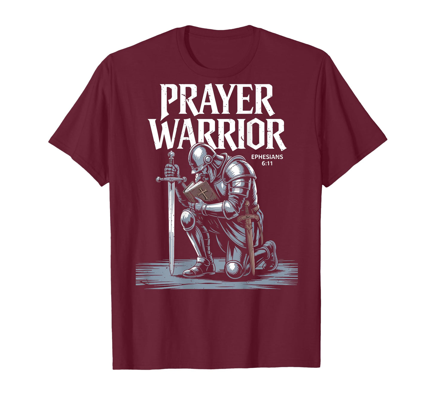 Jesus Prayer Warrior Christian Armor of God Son Graphic Back T-Shirt