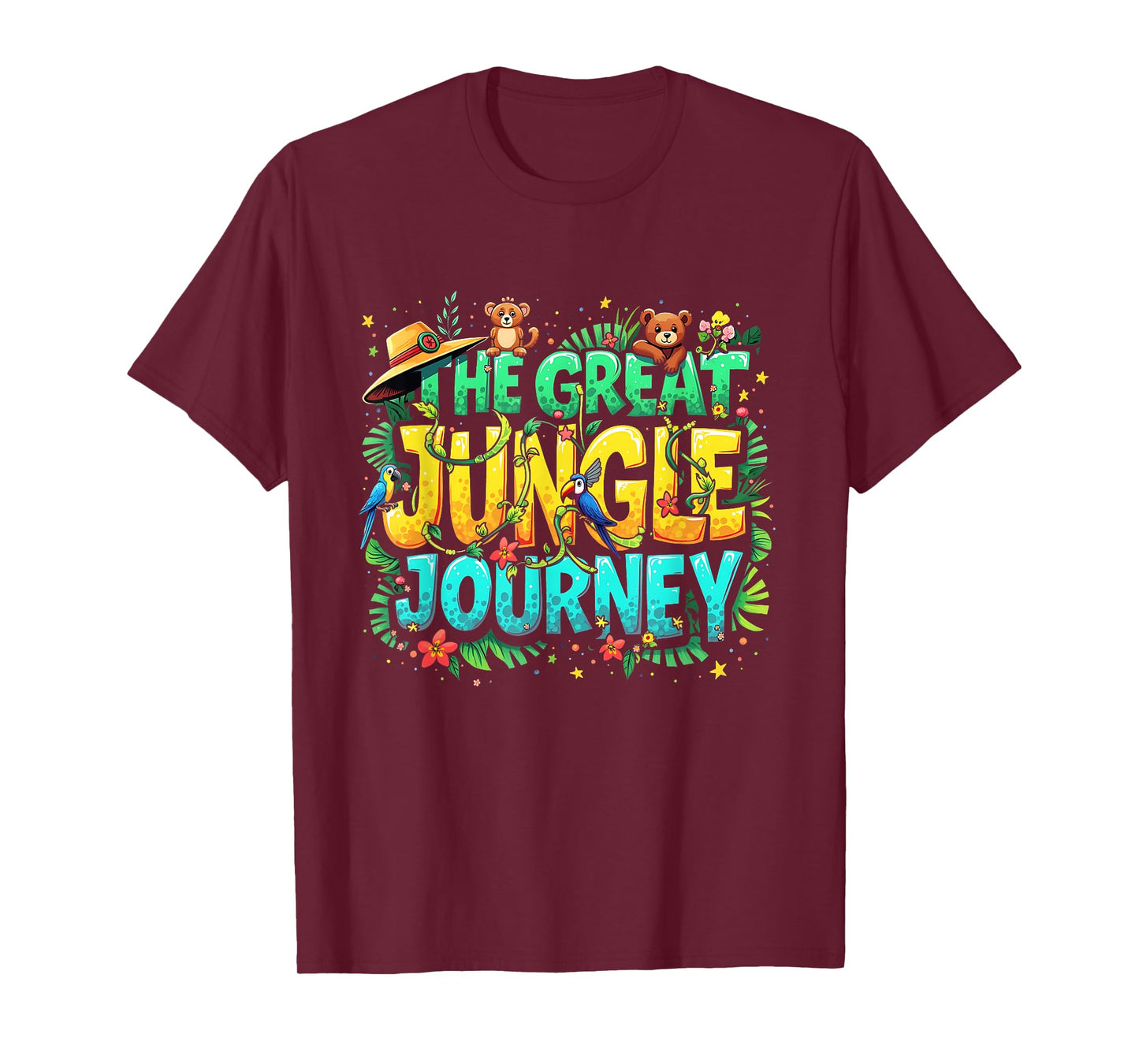 Retro The Great Jungle Journey Adventure Theme VBS Design T-Shirt