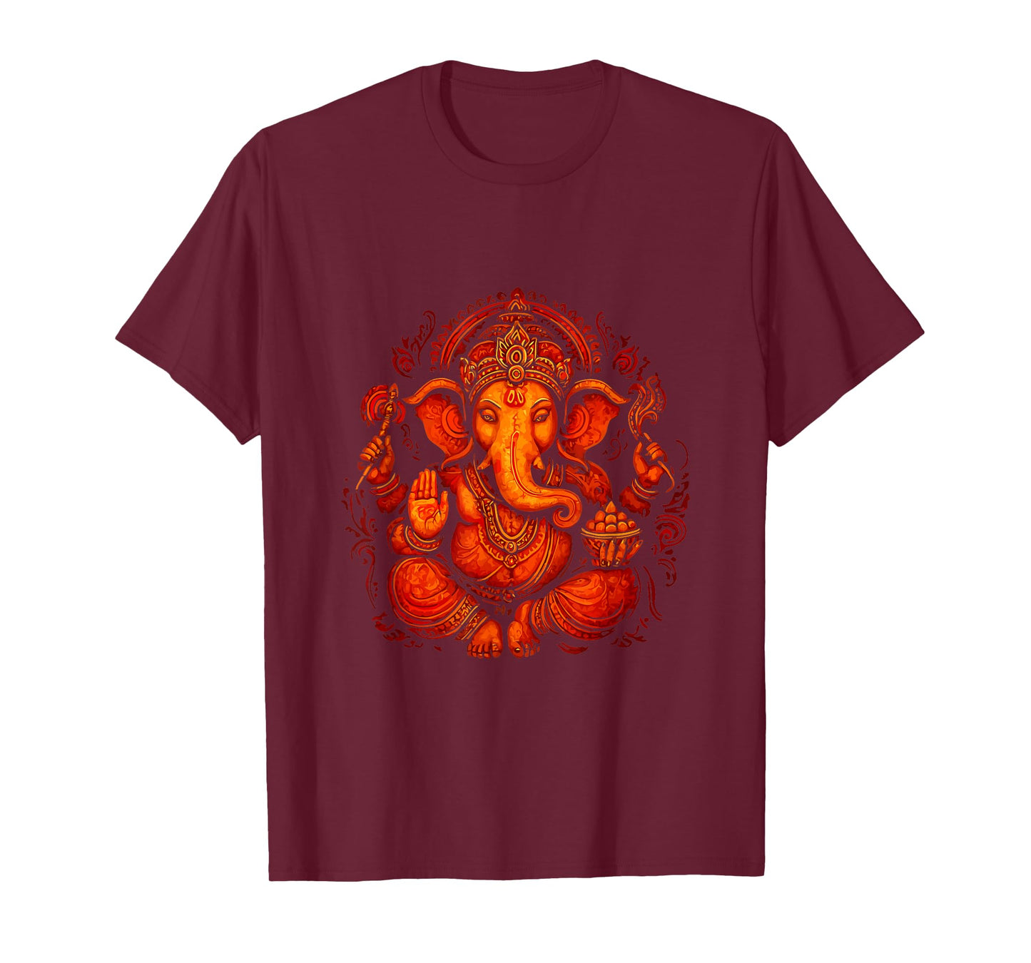 Ganesh Symbol Yoga Hindu Elephant God Ganesha Puja T-Shirt