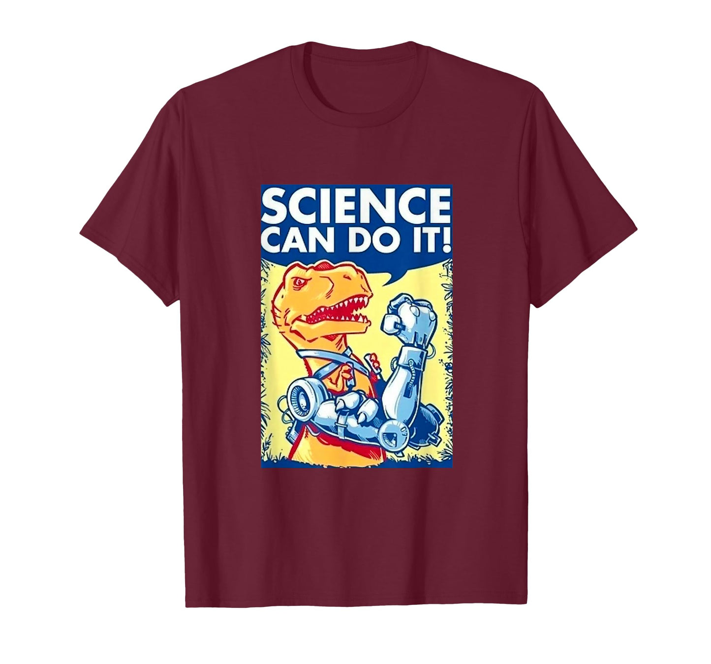 Funny PHYSICS humor ROBOTIC DINOSAUR Teacher Men Girl Boy T-Shirt