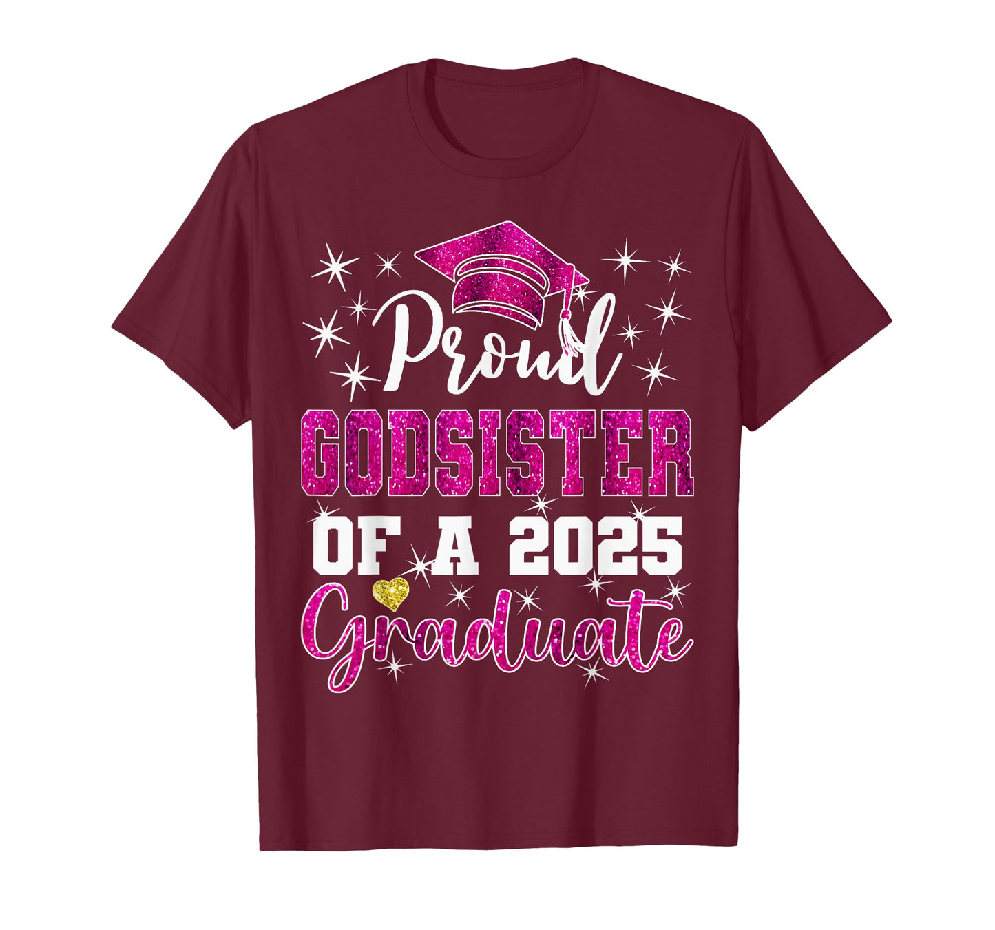 Super Proud Godsister of 2026 Pinkuate Pinkuation Family T-Shirt