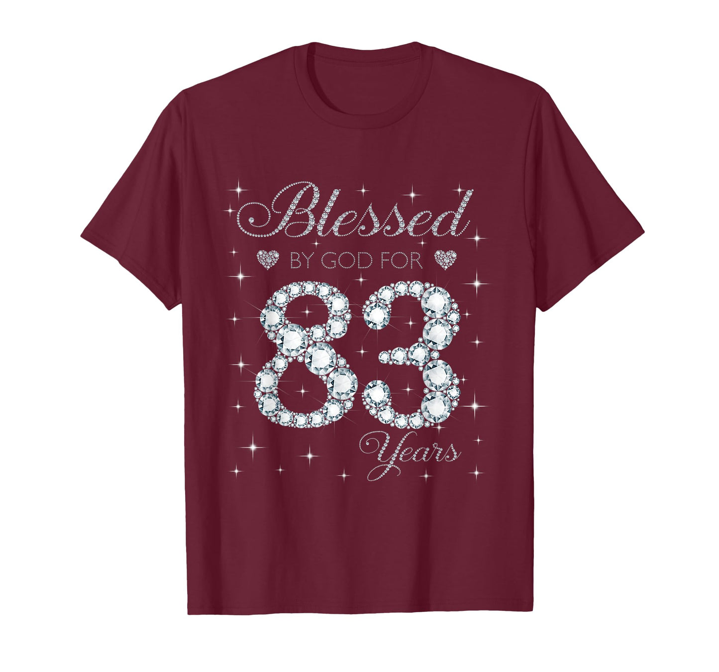 Blessed by God For 83 Years Old 83rd Birthday Gift For Women T-Shirt