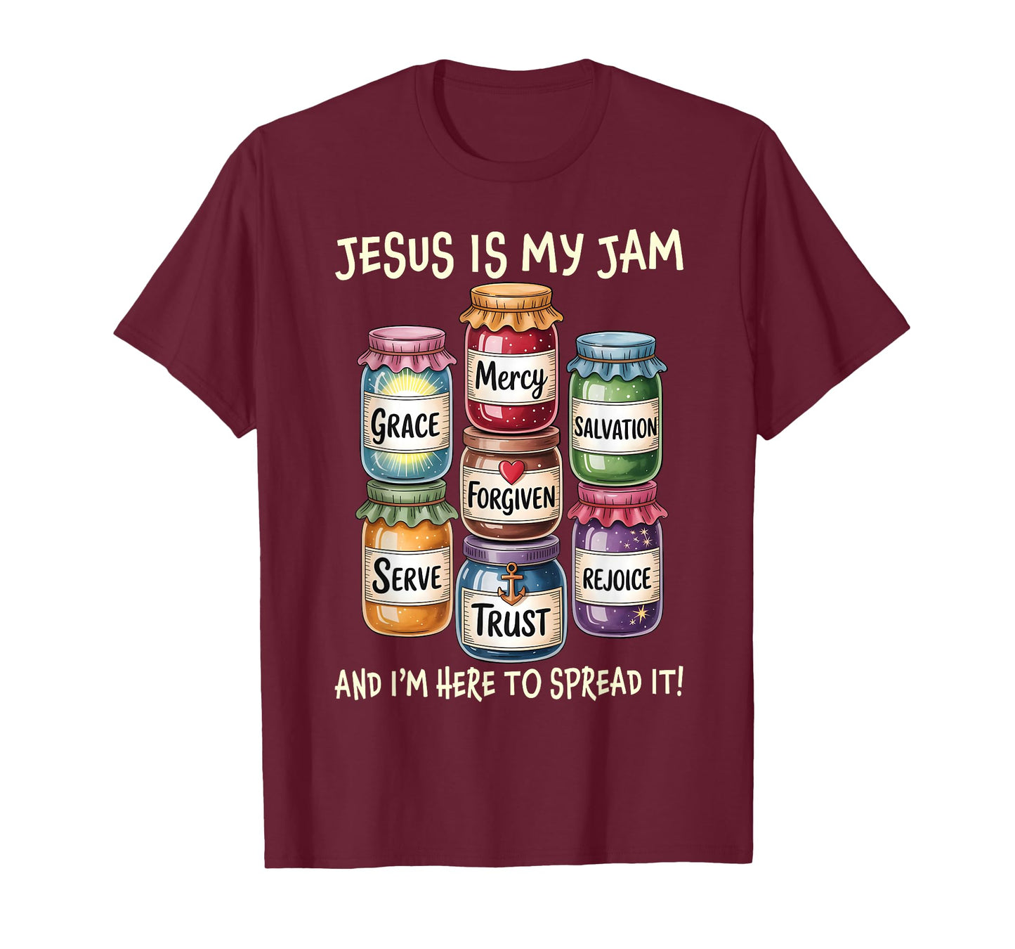 Vintage Jesus is My Jam and Im Here to Spread It Bible Verse T-Shirt