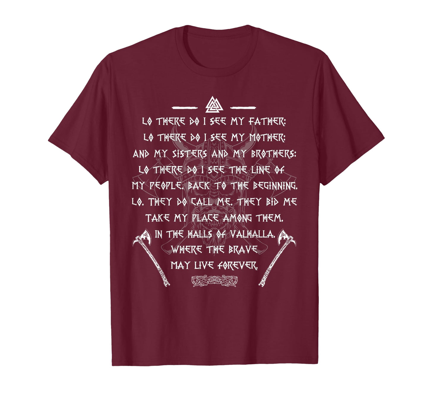 Viking Warrior Nordic Axes Prayer Before The Battle T-Shirt