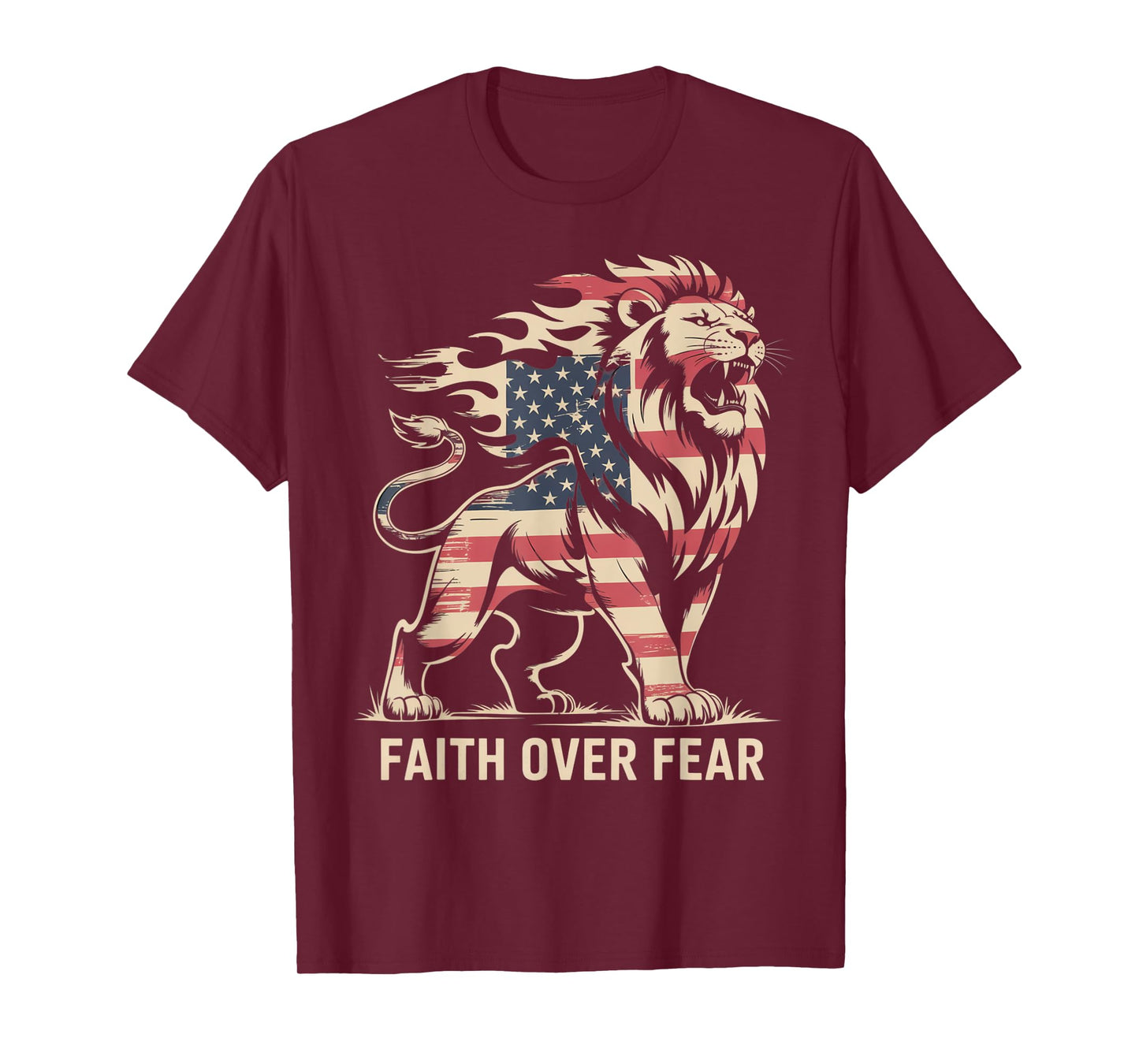 Faith Over Fear Mens T-Shirt