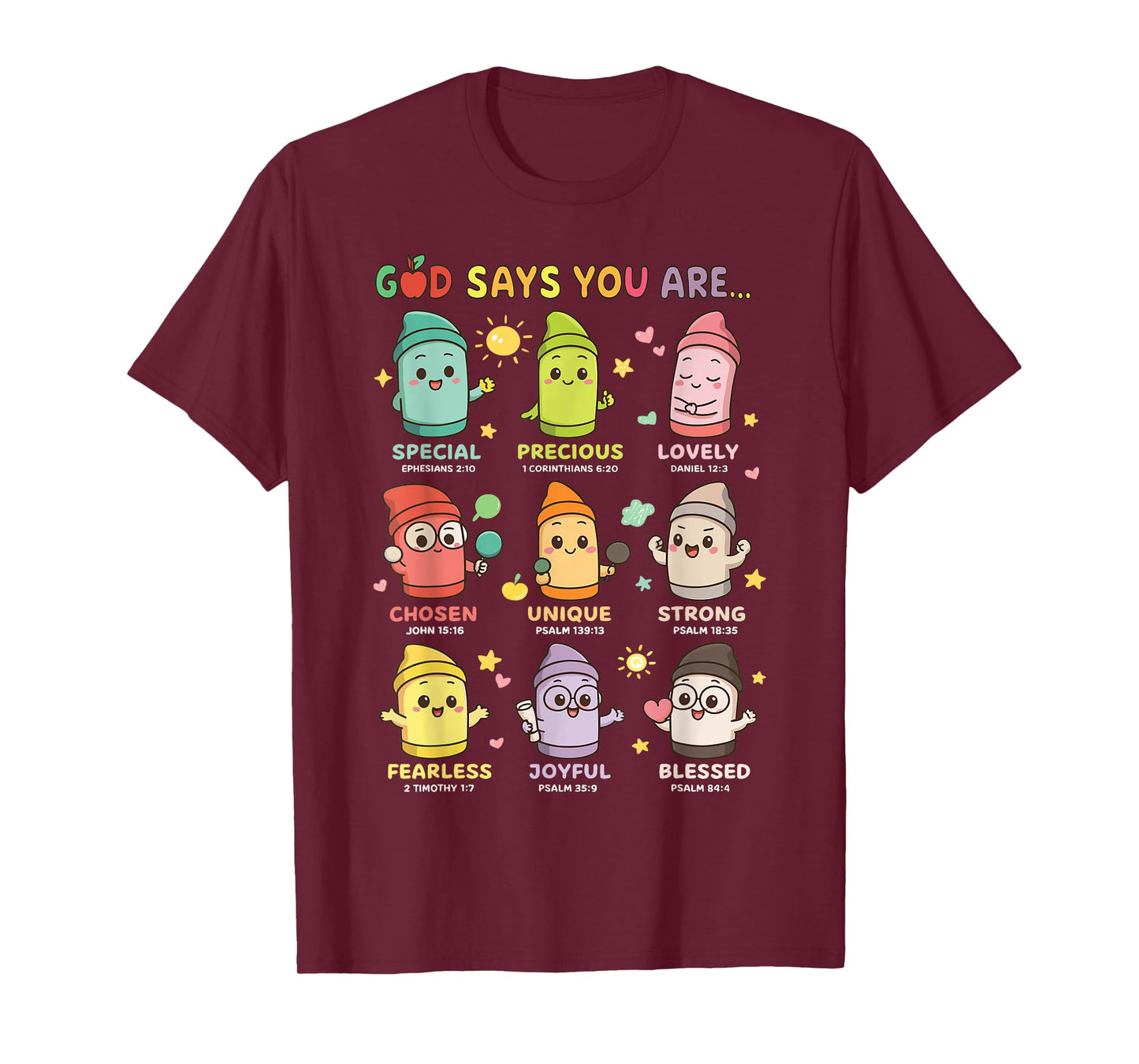 Christian Kindergarten Teacher God Says You are School Women T-Shirt