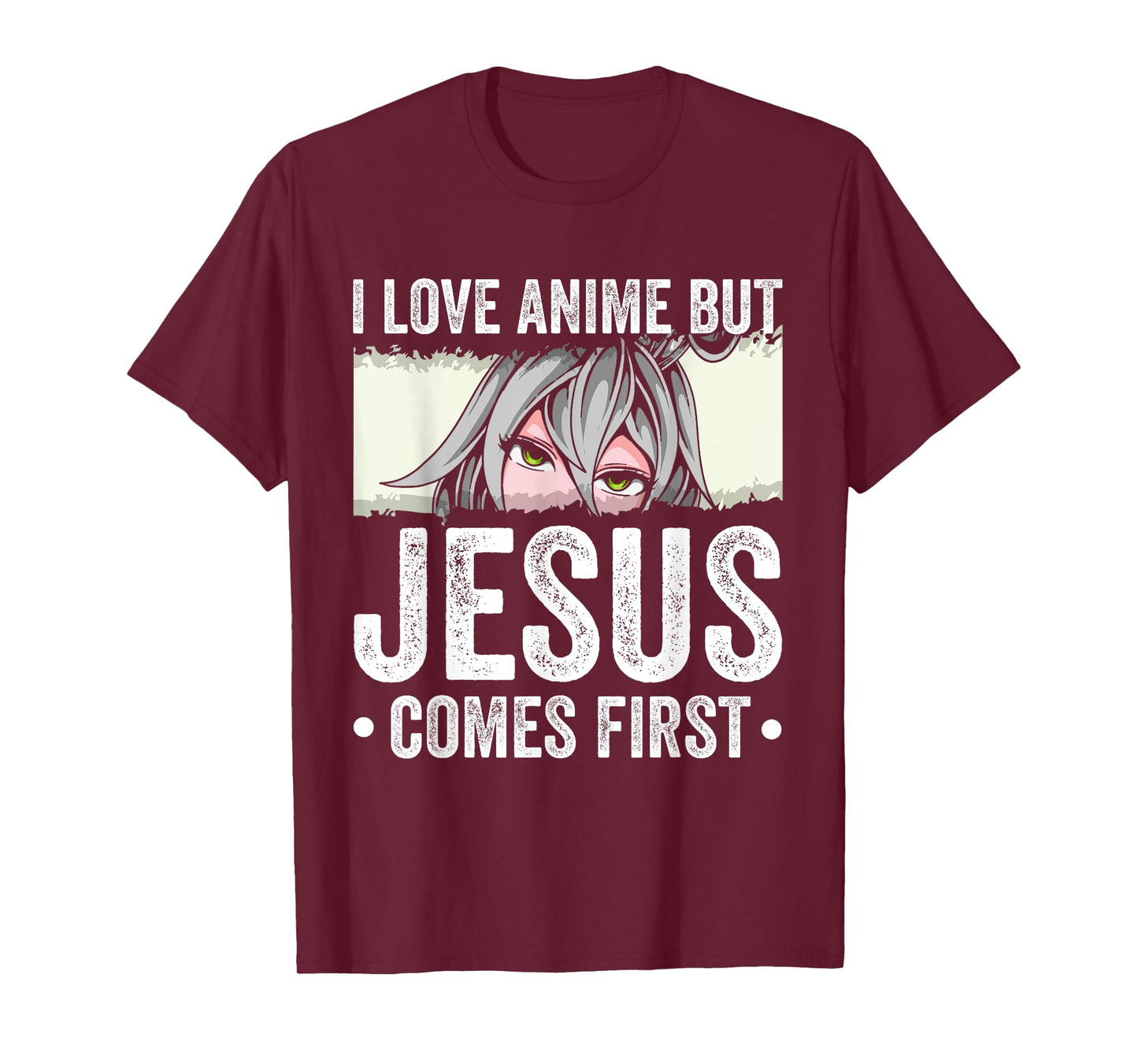 I Love Anime BUT Jesus Comes First Anime Jesus Faith T-Shirt