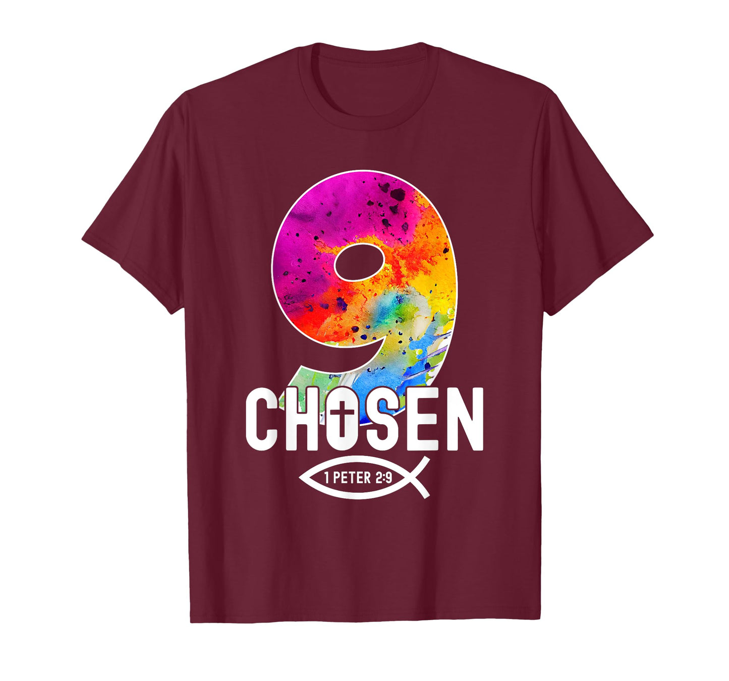 Chosen 9 Religious 9 Years Jesus 9TH Birthday T-Shirt