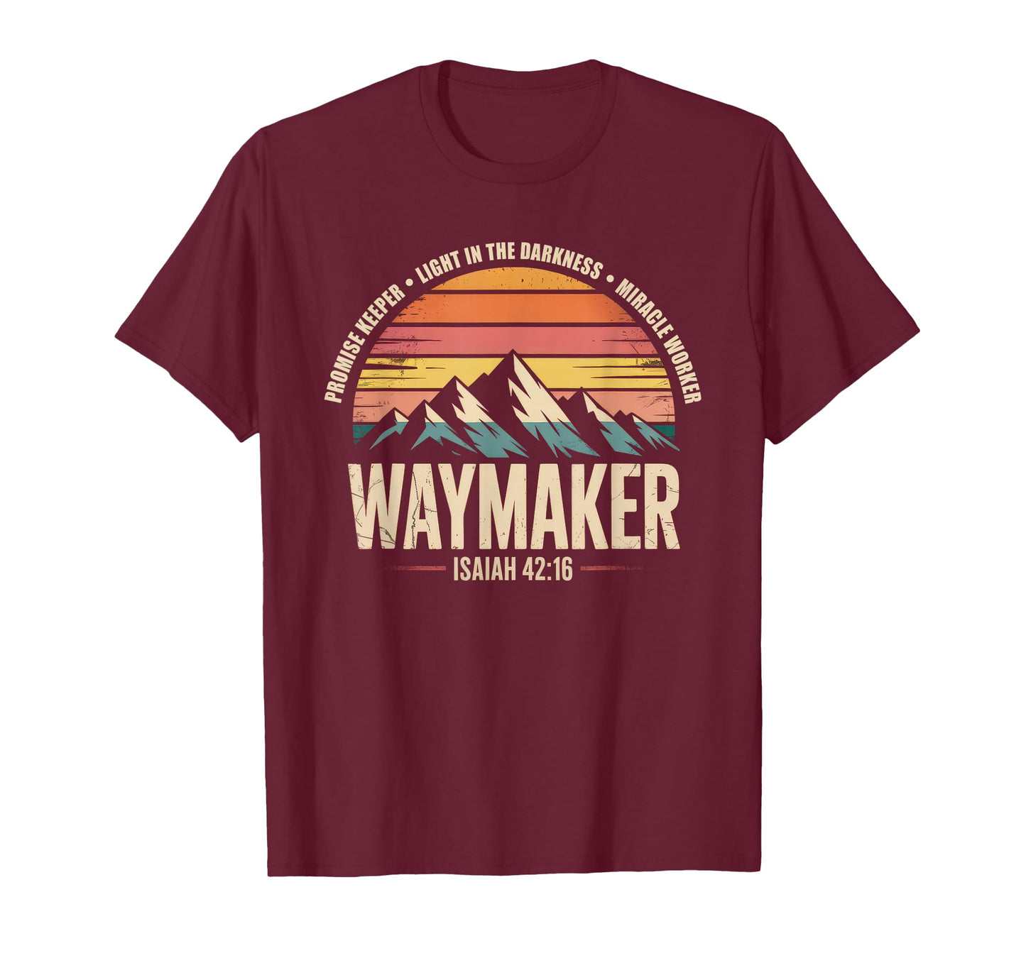 Waymaker Tshirt Promise Keeper Miracle Worker God Christian T-Shirt
