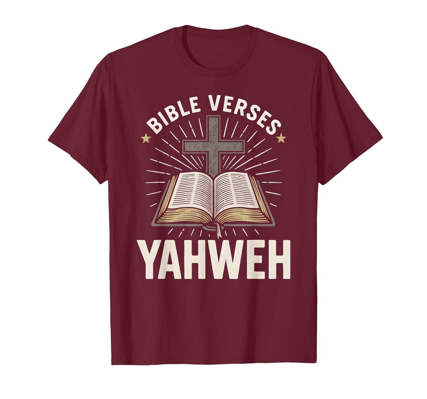 Bible Verse Yahweh Vintage Mens Christian Faith T-Shirt
