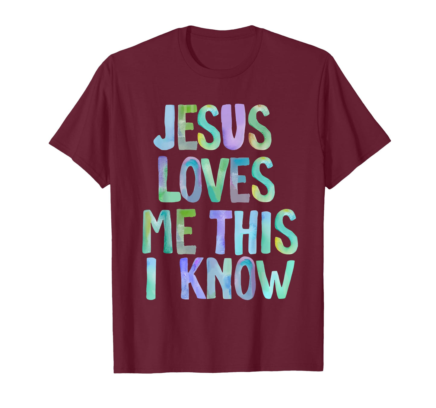 Jesus Loves Me This I Know Christian Saying Bible Verse T-Shirt