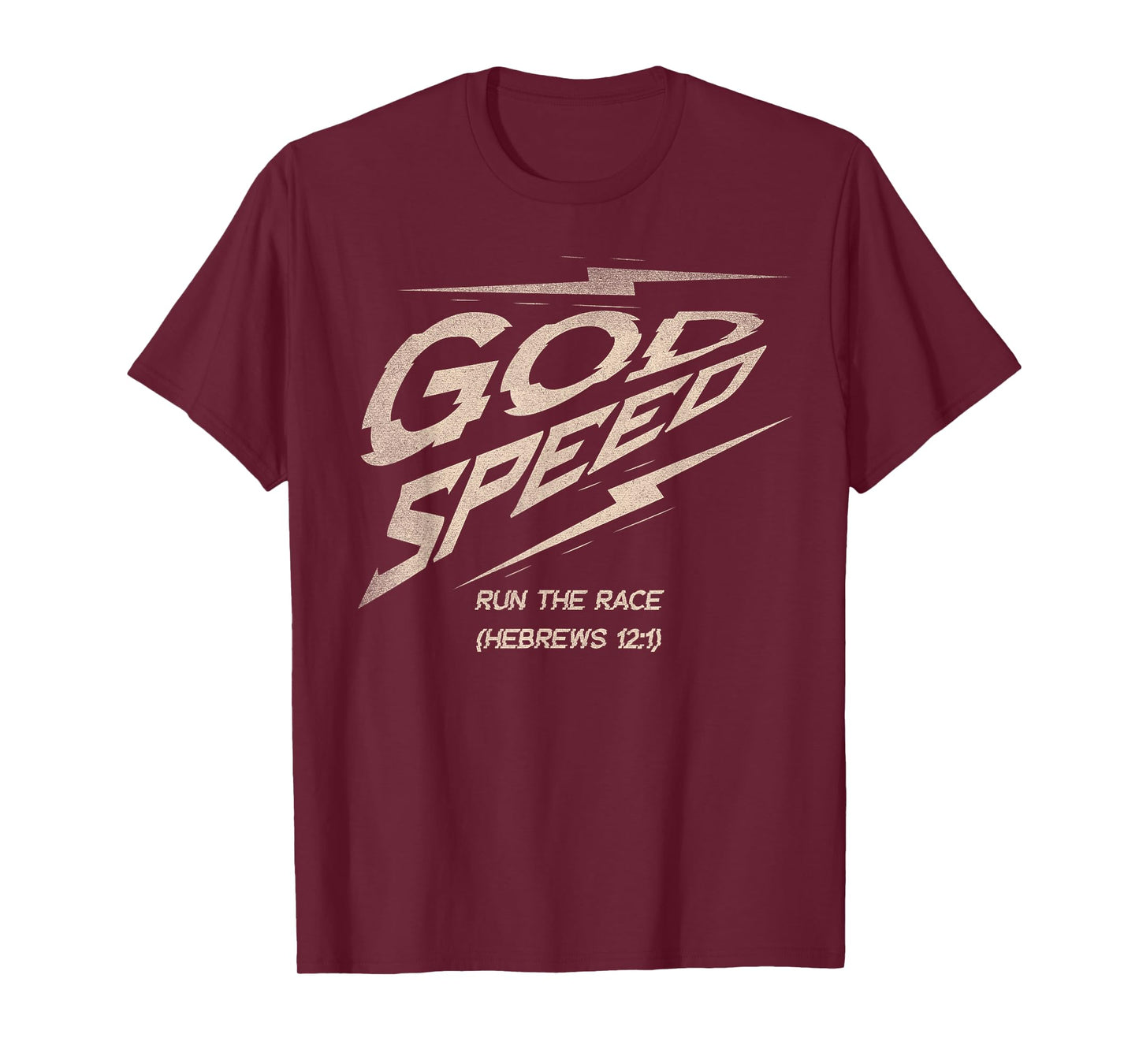 God Speed Run The Race Running Tee T-Shirt