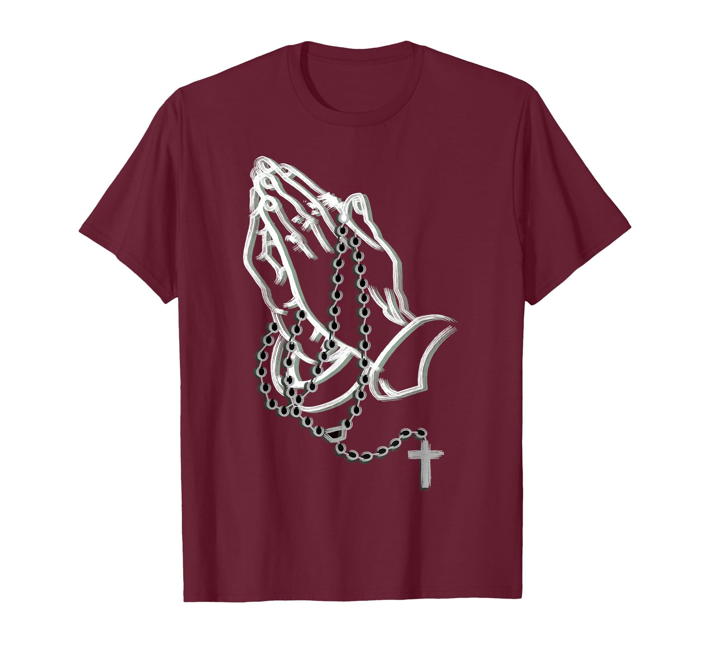 Praying hands with a rosary T-Shirt