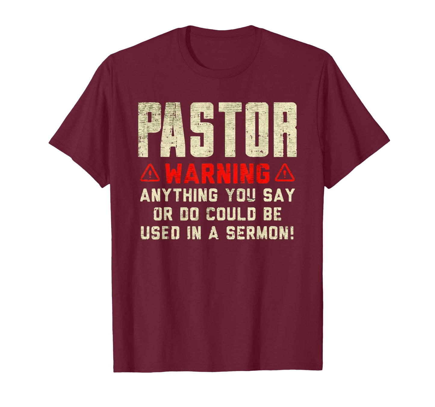Vintage Pastor Warning Sermon In The Bible Christianity T-Shirt