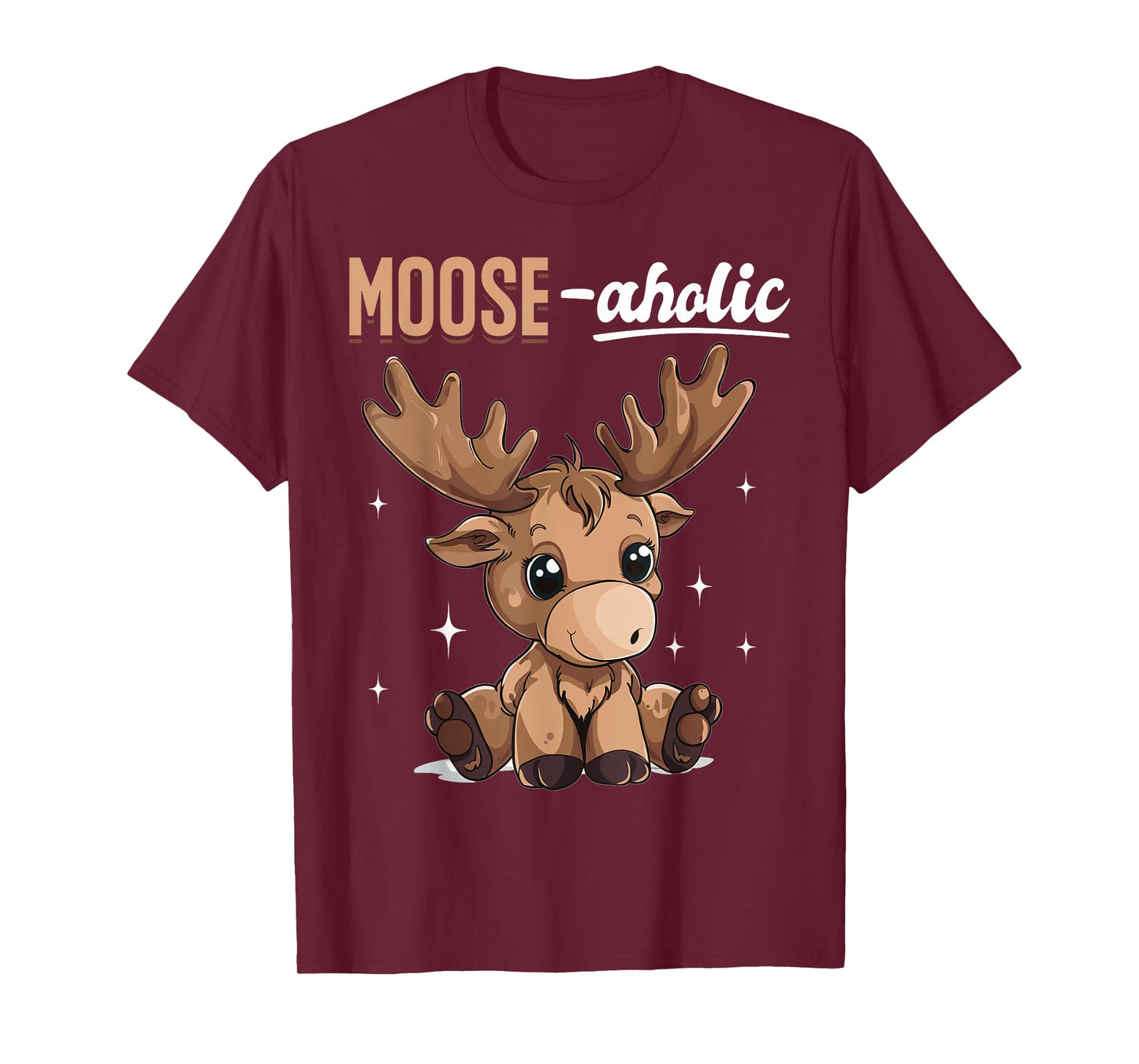 Funny Moose Animal Moose-aholic T-Shirt