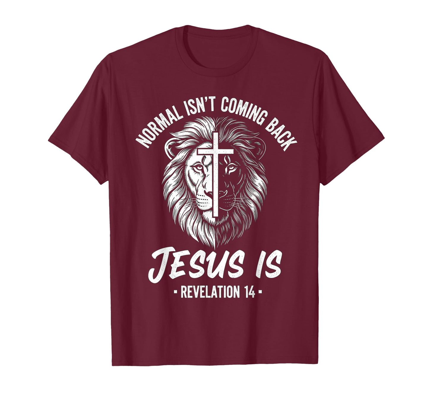 Spiritual Warfare Lion Normal Isn't Coming Back Jesus is T-Shirt