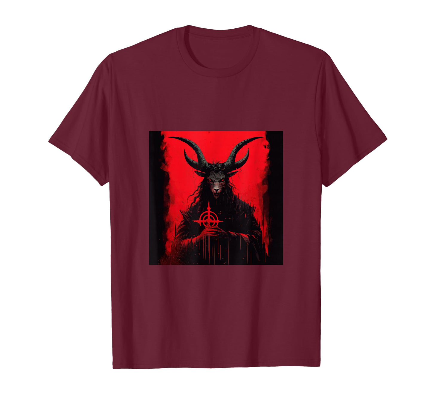 Goat AntiChrist Satanism Devil Seal Goth Occult Satan T-Shirt