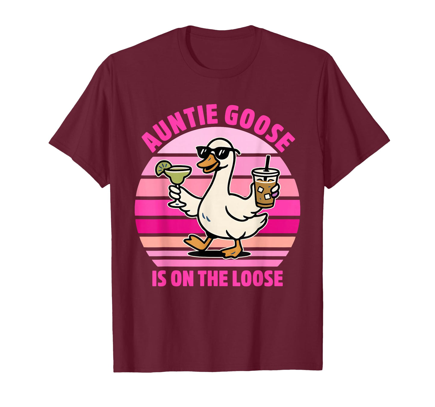 Auntie Goose is On The Loose Vintage Design T-Shirt