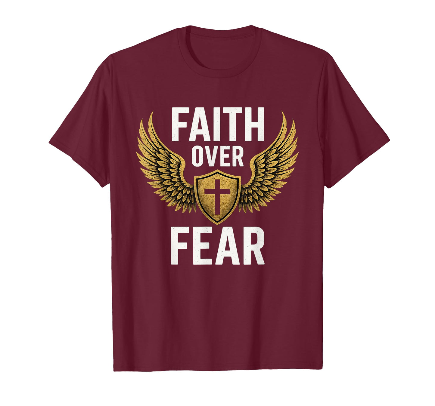 Faith Over Fear Gold T-Shirt