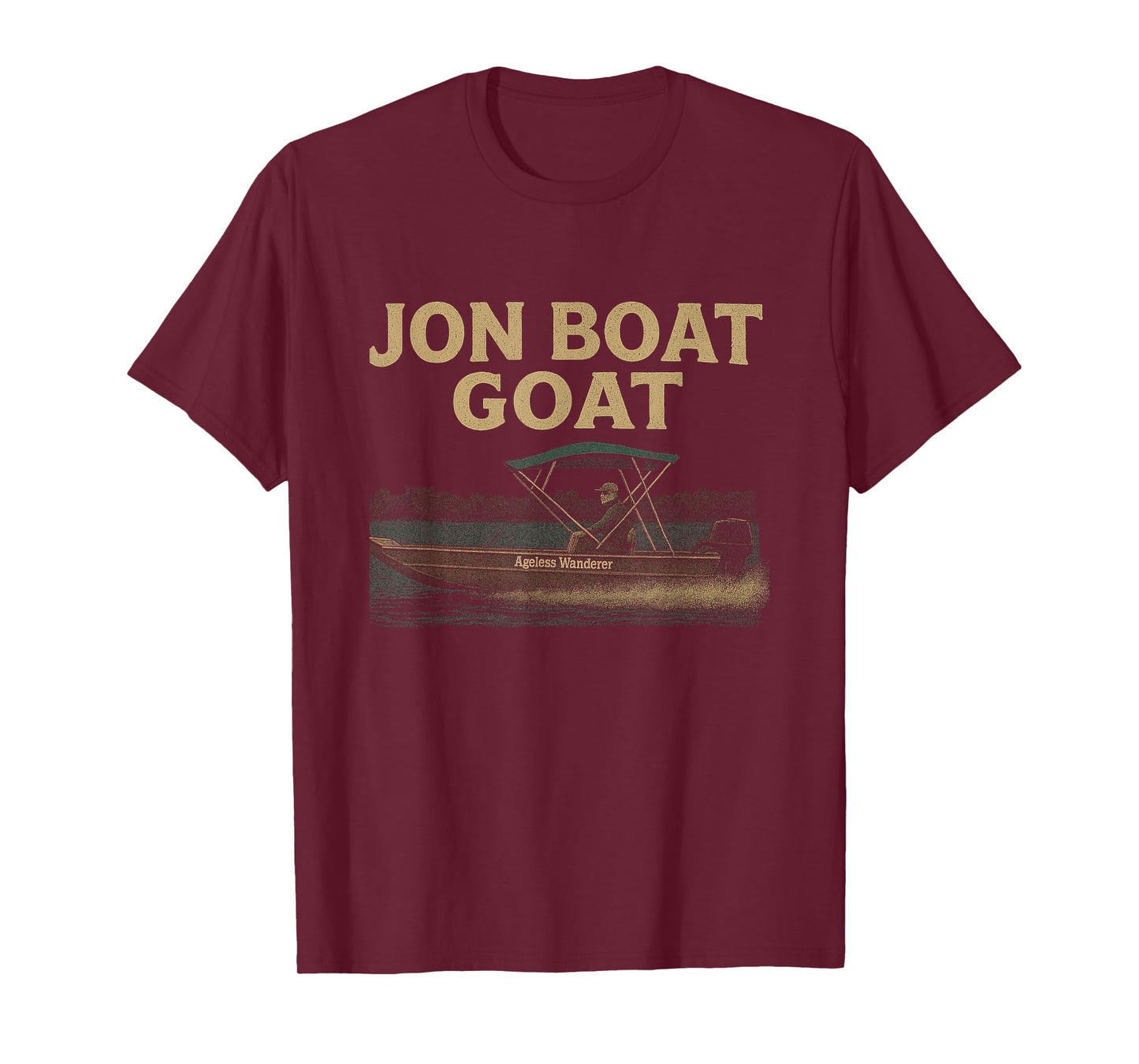 Jon Boat Goat – John Boat with Ageless Wanderer T-Shirt