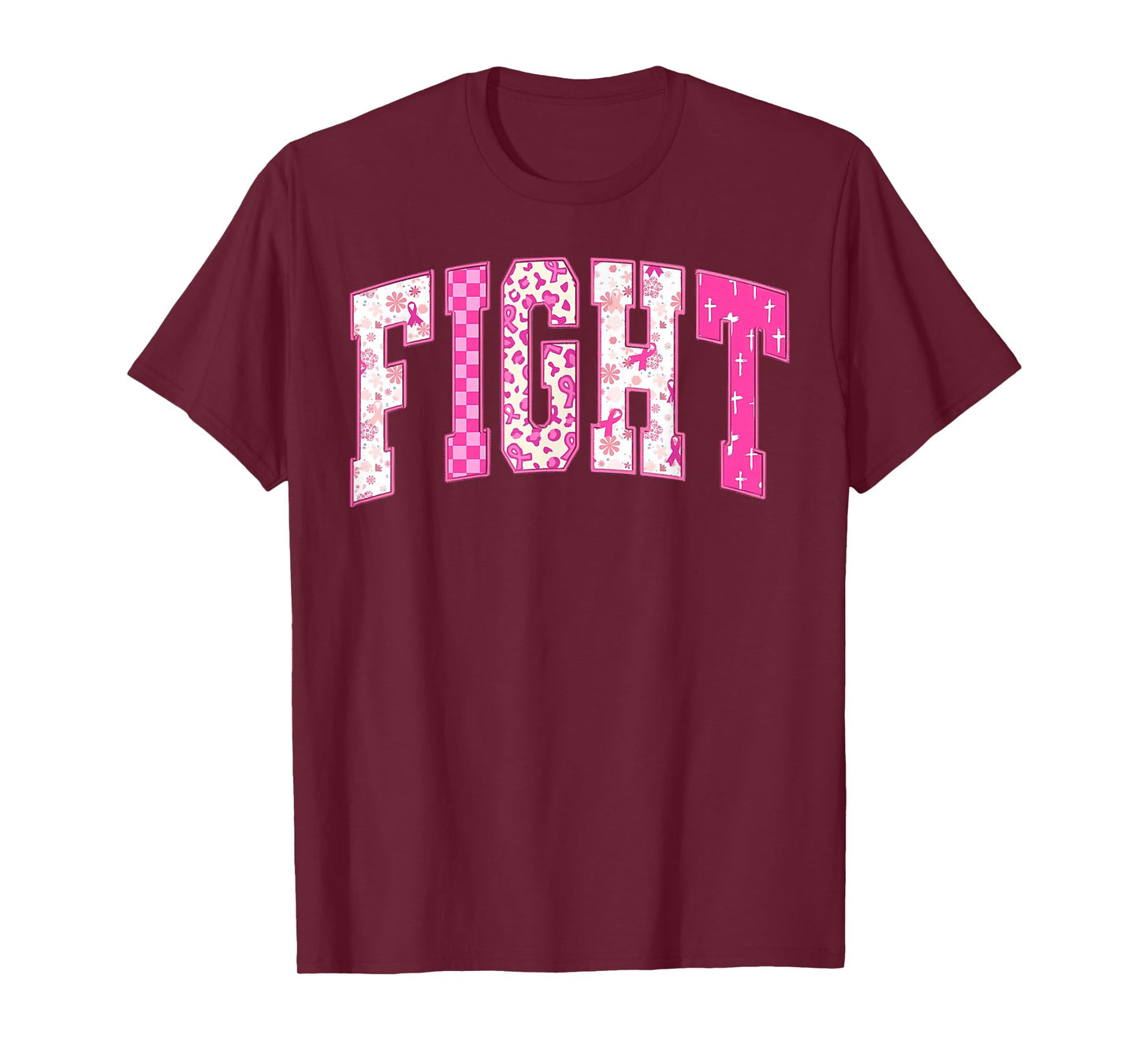 Breast Cancer Christian Fight Hope Faith Love Matching Group T-Shirt
