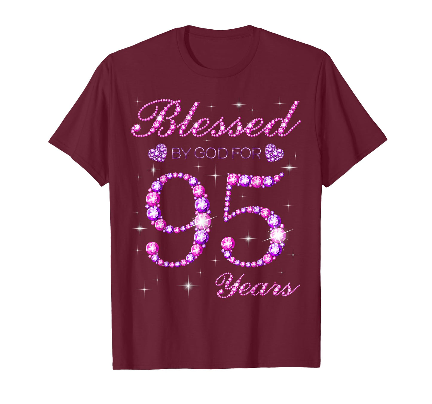 Blessed by God for 95 Years Old 95th Birthday Party T-Shirt