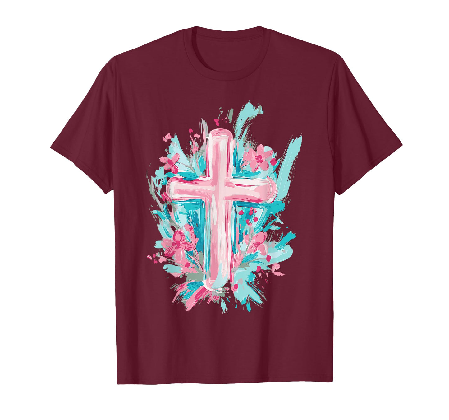 Easter Cross with Florals T-Shirt