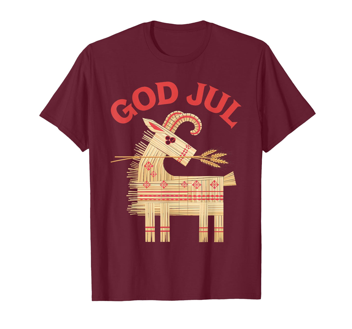 God Jul Merry Christmas Norwegian Swedish Scandinavian T-Shirt
