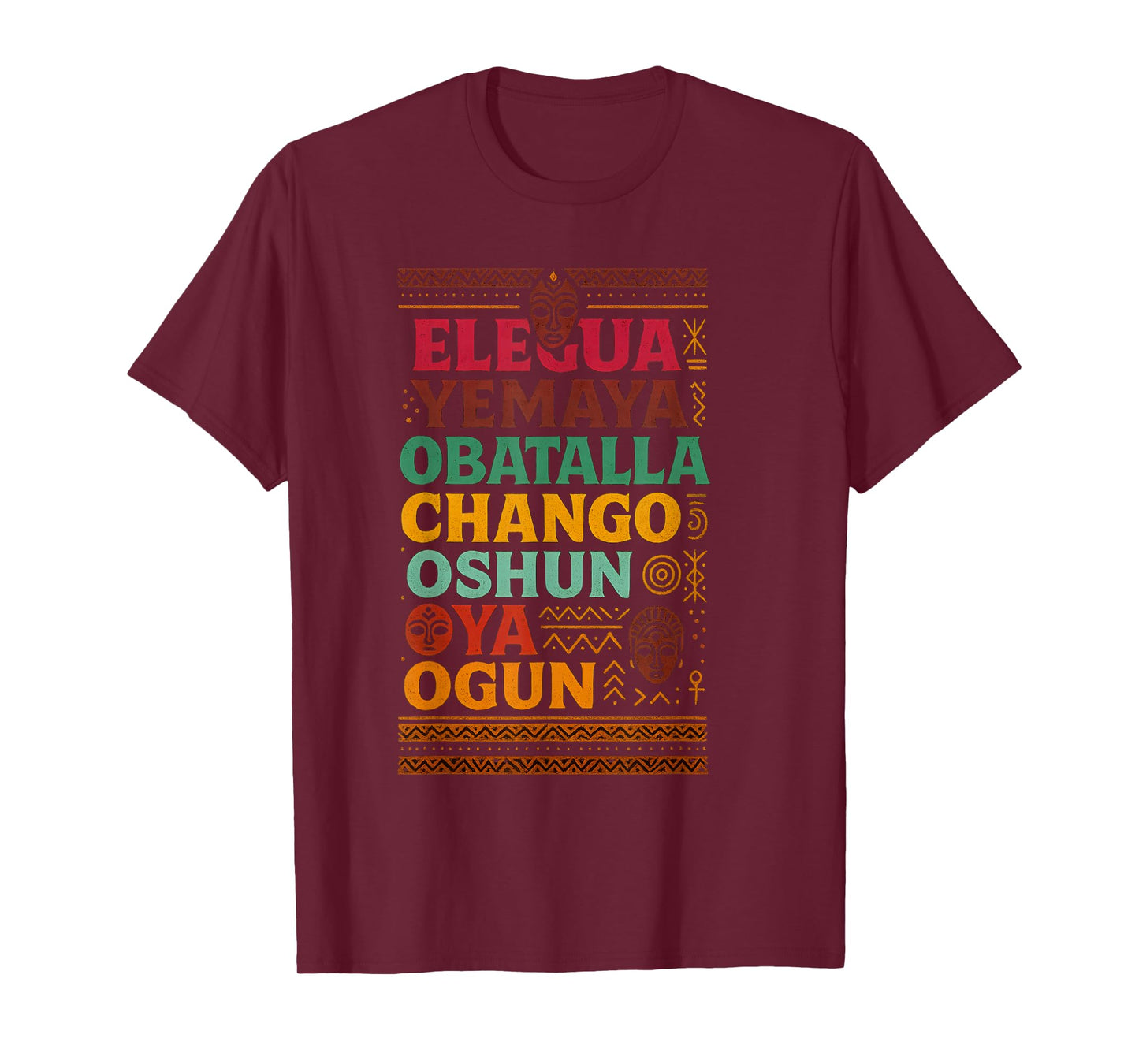 Seven African Gods Powers Obatala Orisha Spirits, Africa T-Shirt