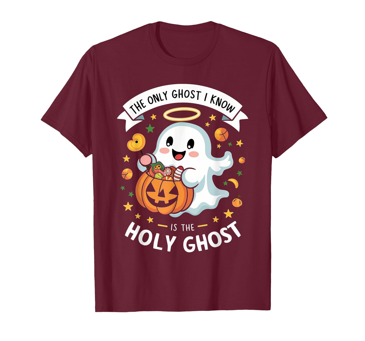 Christian Halloween Kids Only Ghost I Know is the Holy Ghost T-Shirt