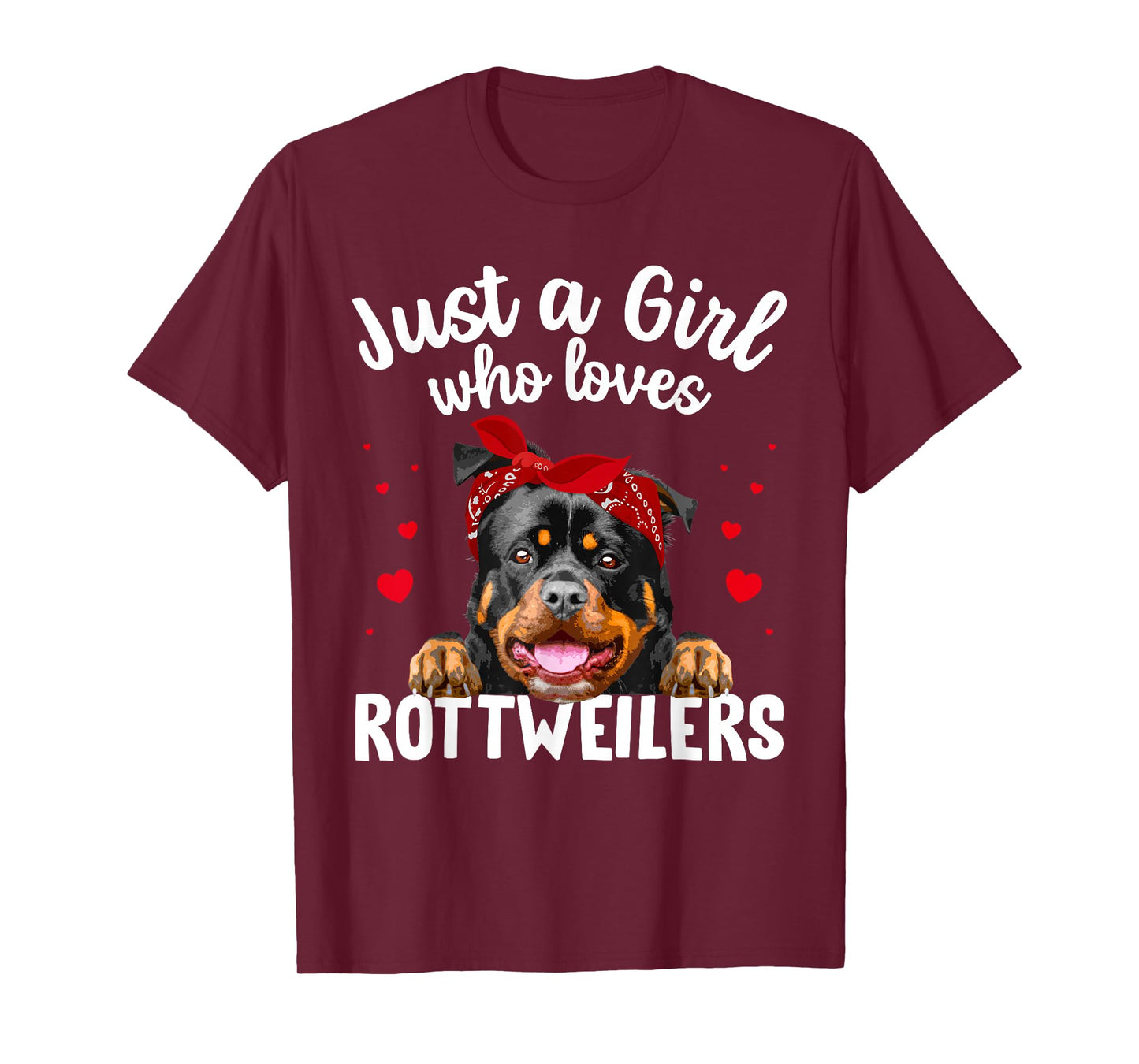 Funny Rottweiler Art For Women Girls Rottie Rottweiler Lover T-Shirt