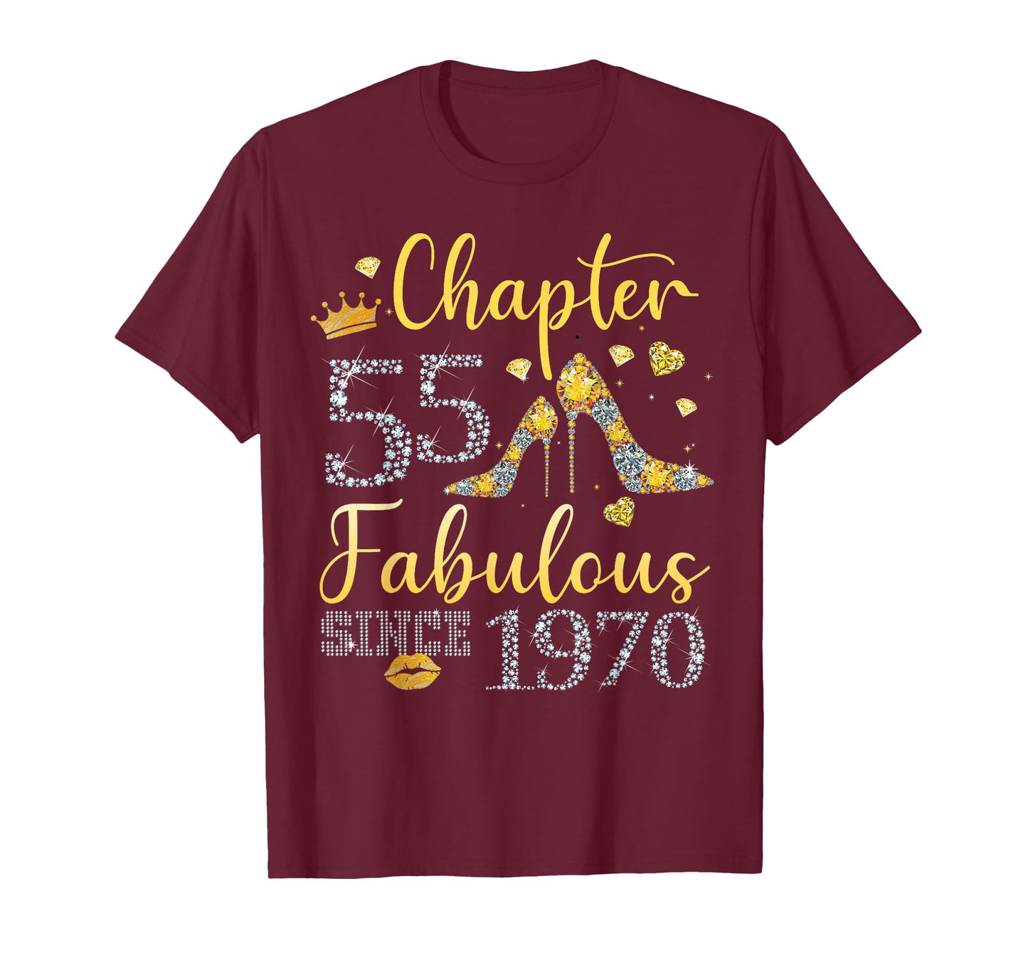 Women Chapter 55 Fabulous Since 1970 55 years old Birthday T-Shirt