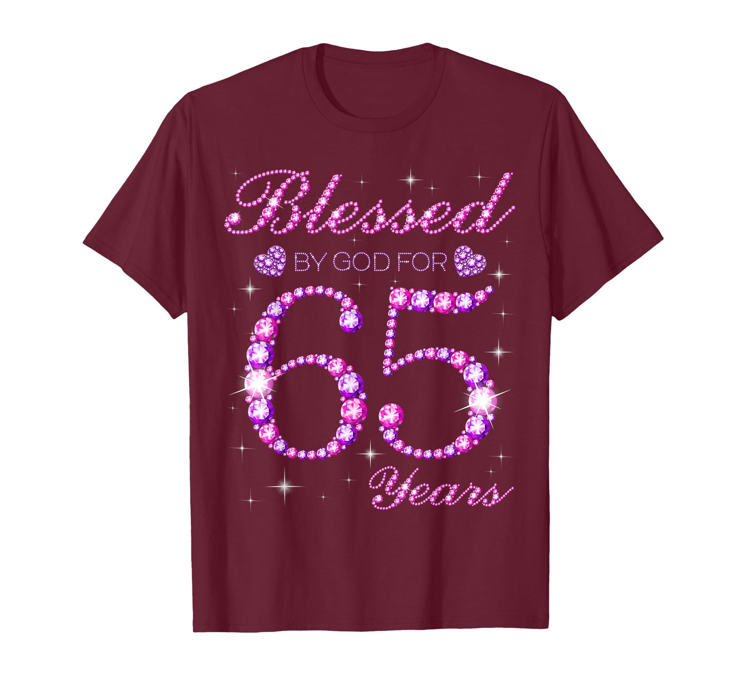 Blessed by God for 65 Years Old 65th Birthday Party T-Shirt