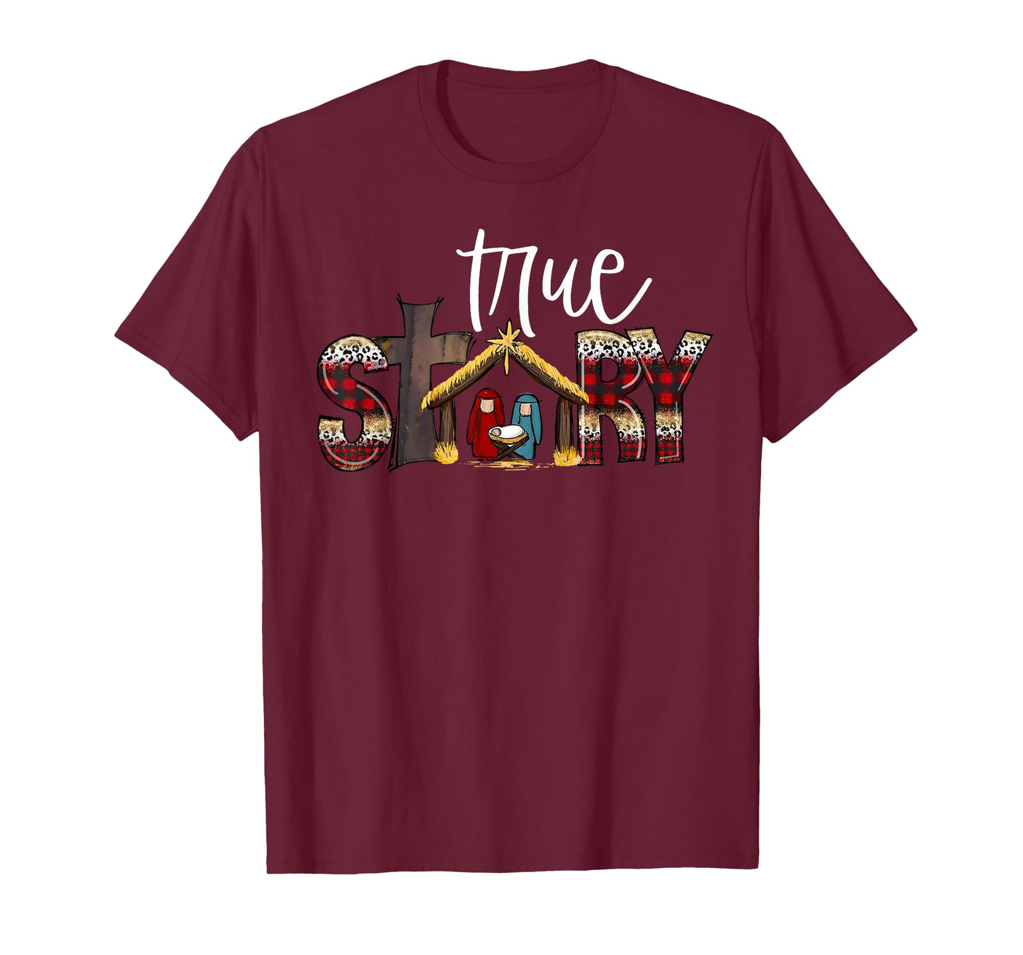 True Story Baby Jesus Bible Christian Faith Christmas Pajama T-Shirt